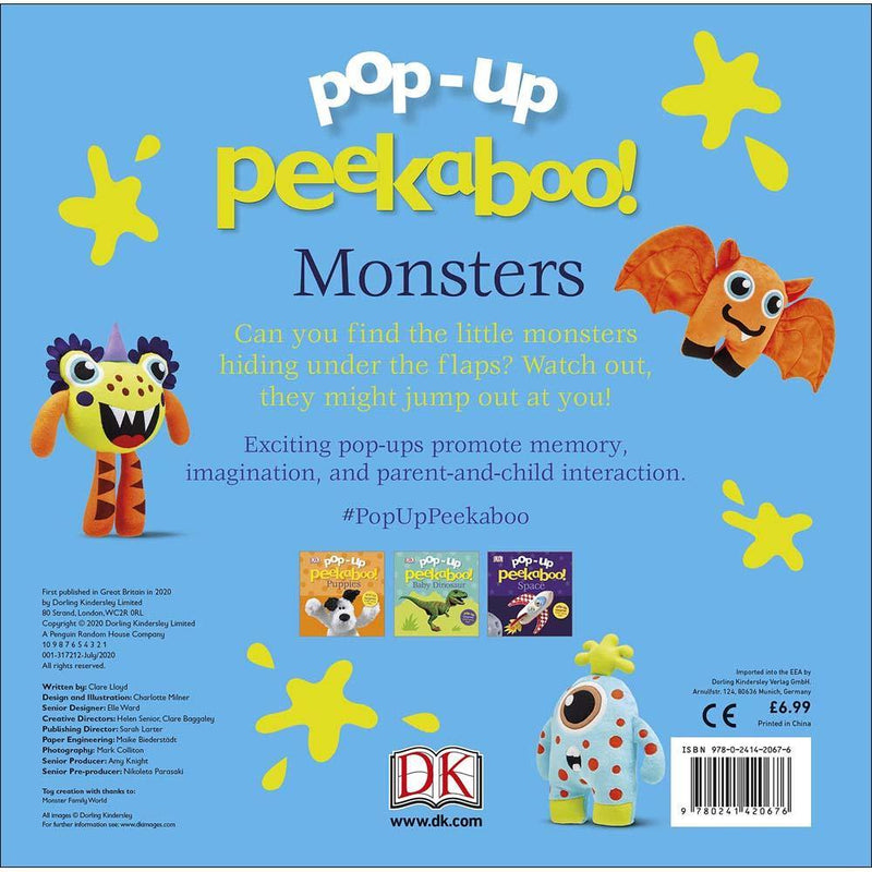 Pop-Up Peekaboo! Monsters (Board book) DK UK