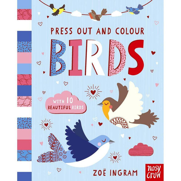 Press-Out and Colour: Birds (Board book) (Nosy Crow) Nosy Crow
