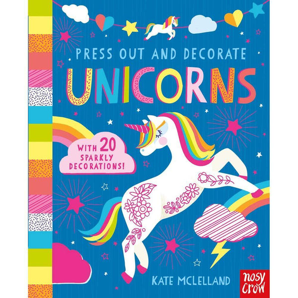 Press Out and Decorate: Unicorns (Board book) (Nosy Crow) Nosy Crow