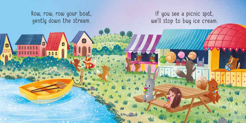 Little Board Book: Row, row, row your boat gently down the stream - 買書書 BuyBookBook
