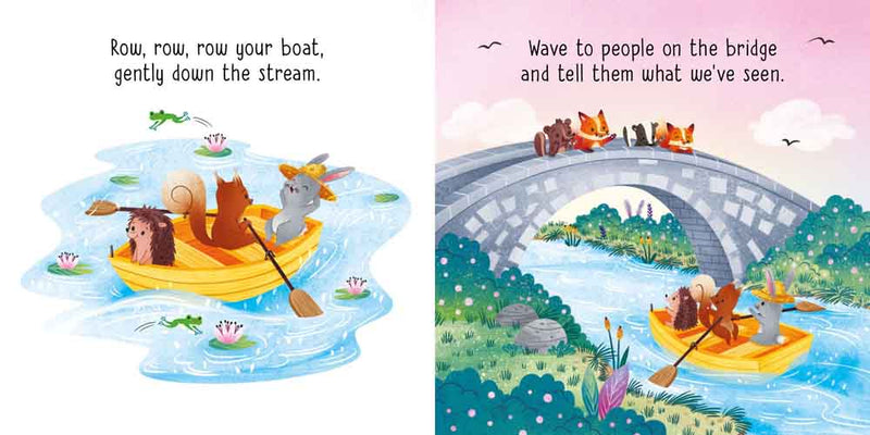 Little Board Book: Row, row, row your boat gently down the stream - 買書書 BuyBookBook