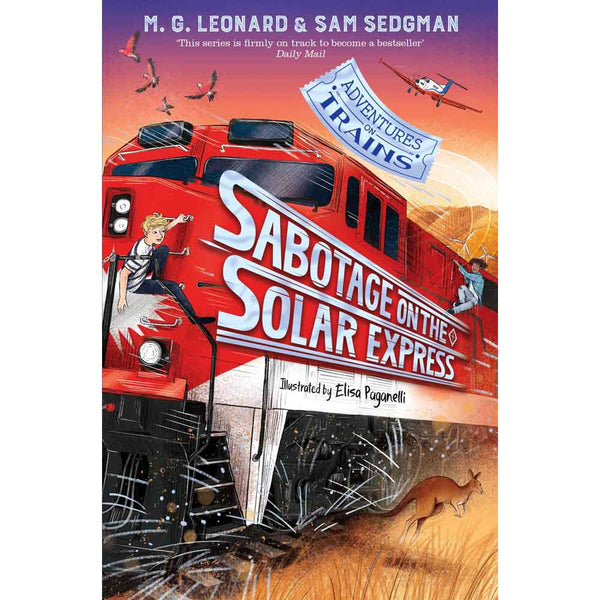 Adventures on Trains #5 Sabotage on the Solar Express (M. G. Leonard) - 買書書 BuyBookBook