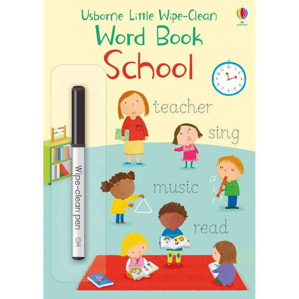 Little Wipe-clean Word Book School Usborne