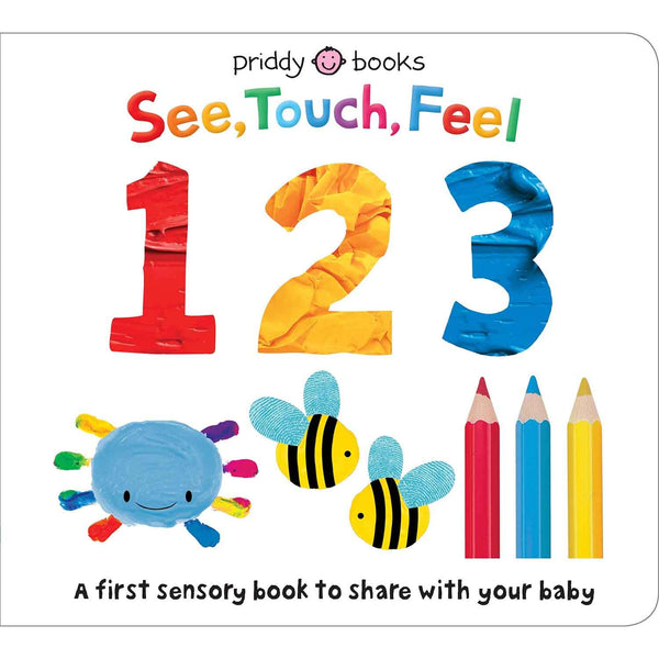 See, Touch, Feel - 123 (Board Book) Priddy