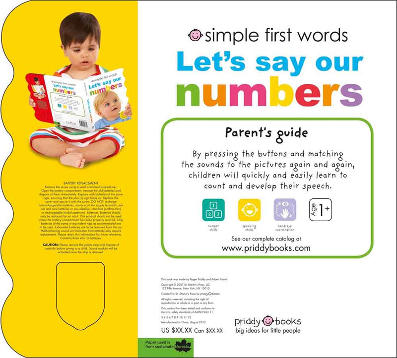 Simple First Words - Let's Say Our Numbers - 買書書 BuyBookBook