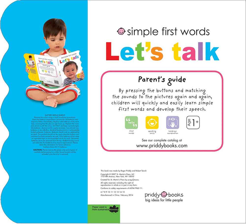 Simple First Words - Let's Talk - 買書書 BuyBookBook