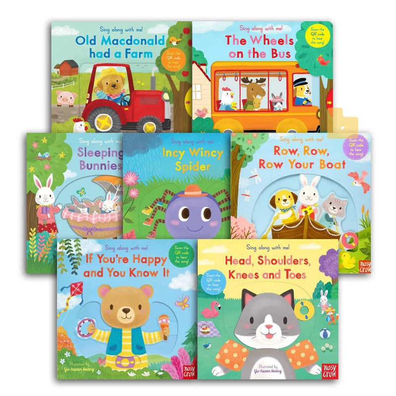 Sing Along With Me! Mega Bundle (Board book with QR Code*)(Nosy Crow)-Nonfiction: 學前基礎 Preschool Basics-買書書 BuyBookBook