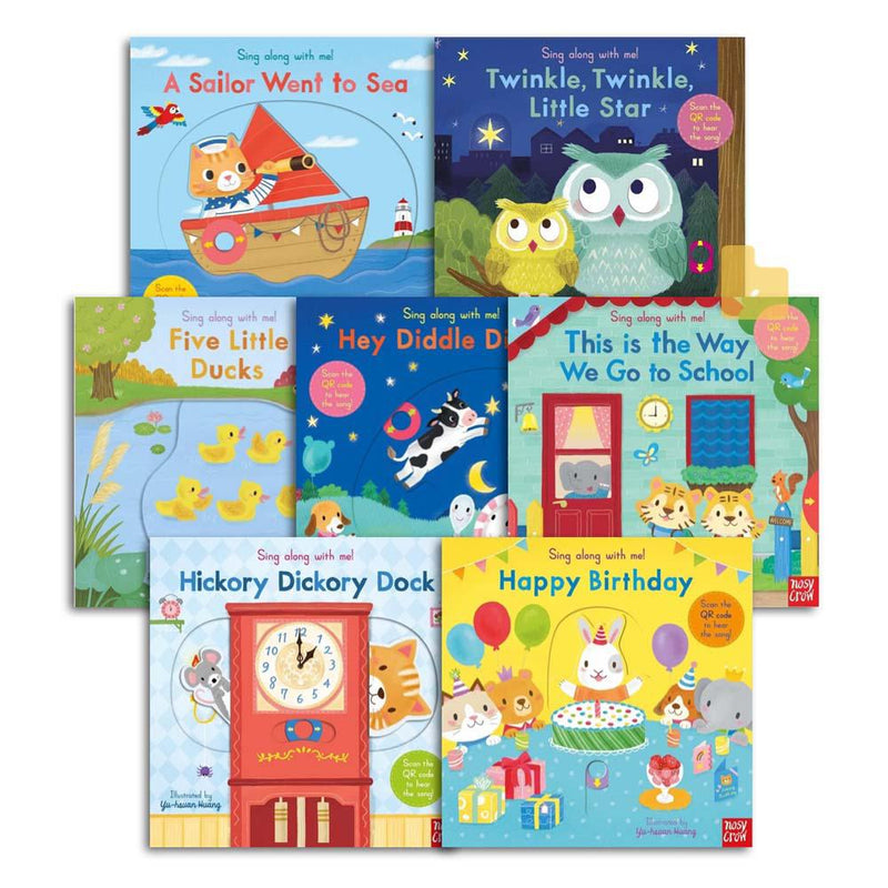 Sing Along With Me! Smart Bundle (7 Board books with QR code)(Nosy Crow) Nosy Crow