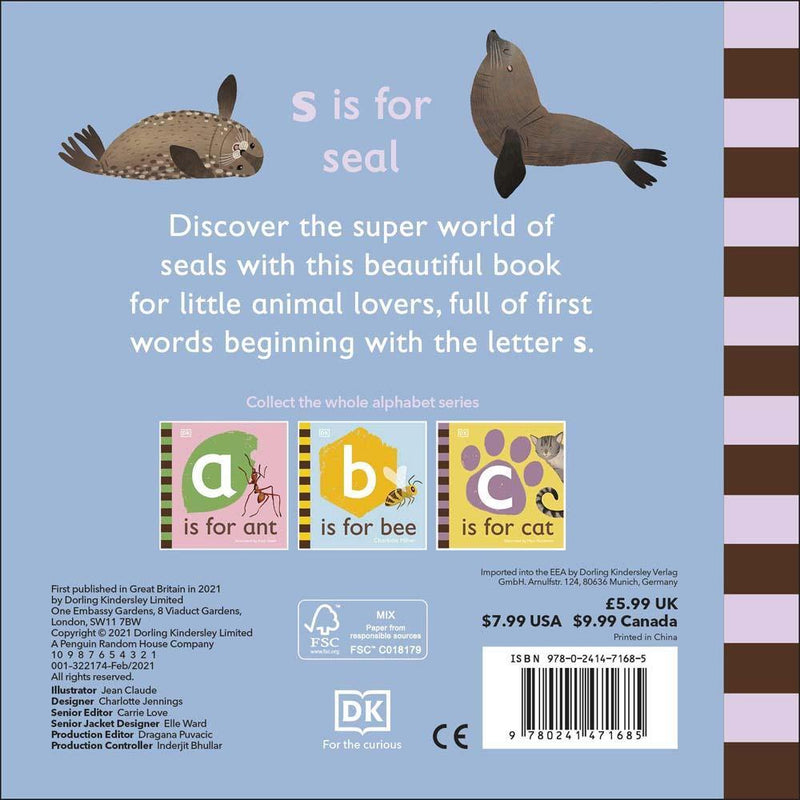 S is for Seal (Board book) DK UK