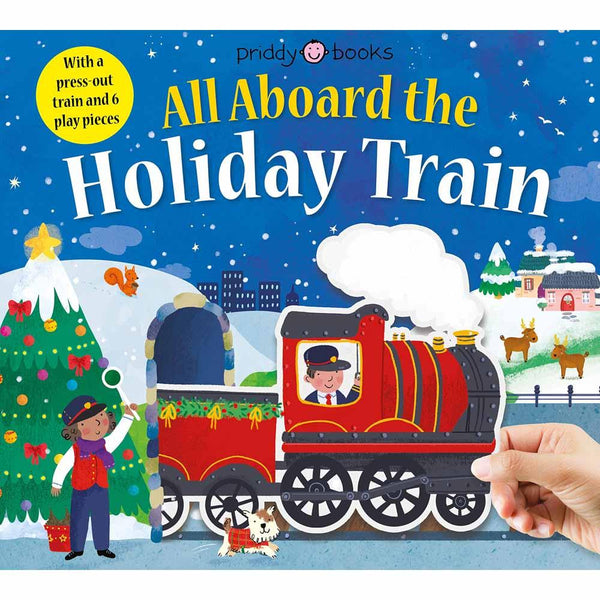 All Aboard the Holiday Train (Board Book) Priddy