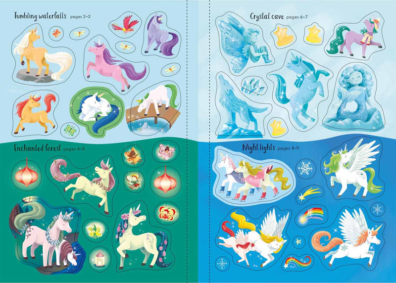 Sparkly Unicorns Sticker Book Usborne