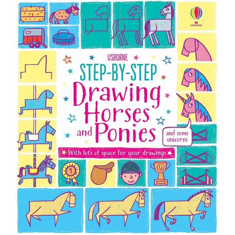 Step-by-Step Drawing Horses and Ponies Usborne