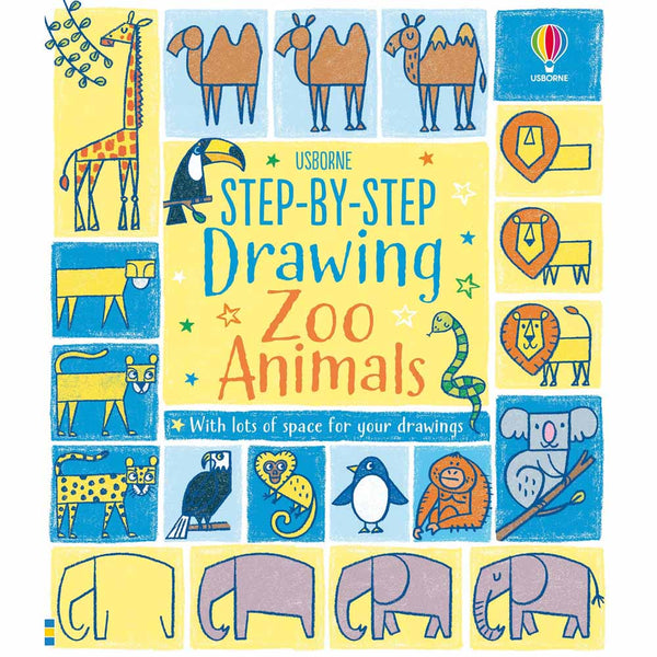 Step-by-step Drawing Zoo Animals Usborne