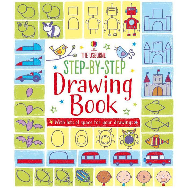 Step-by-step drawing book Usborne