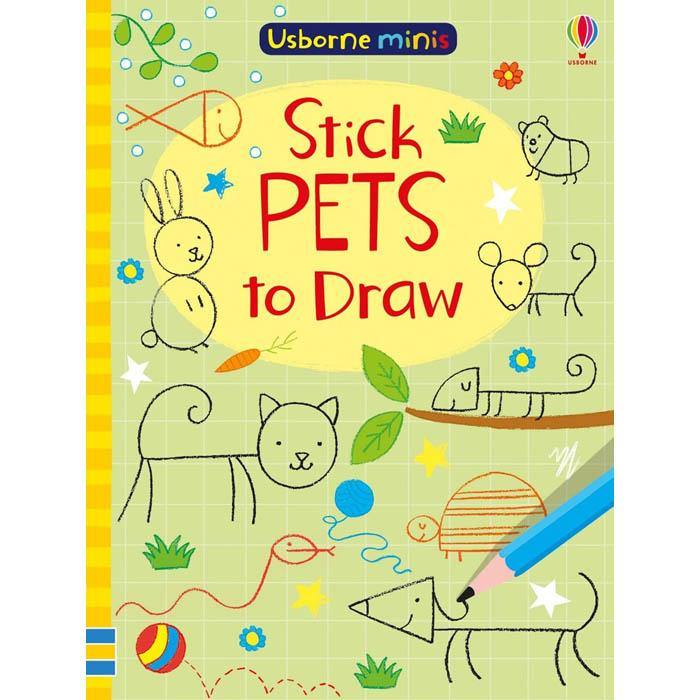 Stick pets to draw (Mini) Usborne
