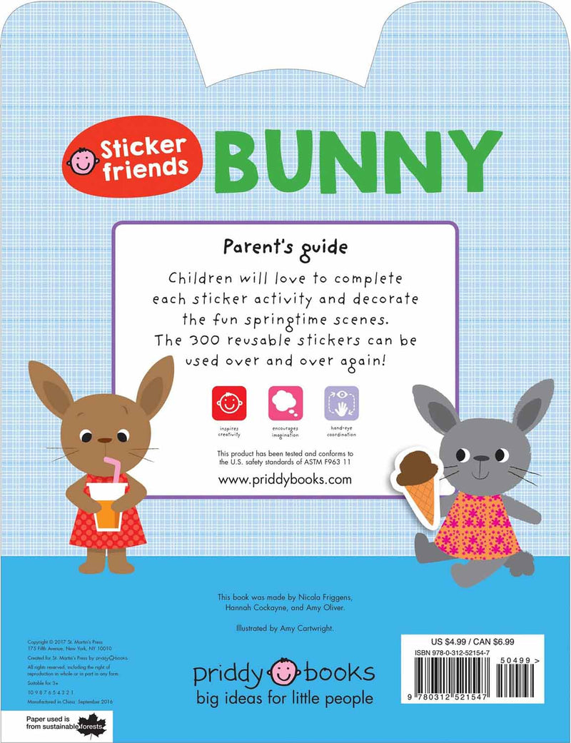 Sticker Friends Bunny - 300 Reusable Stickers