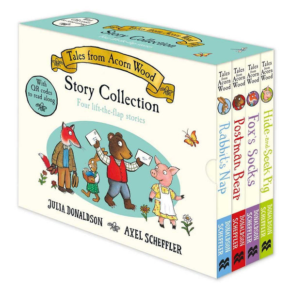 Tales From Acorn Wood Story Collection (Board Book with QR code audio) (Julia Donaldson) (Axel Scheffler) Macmillan UK