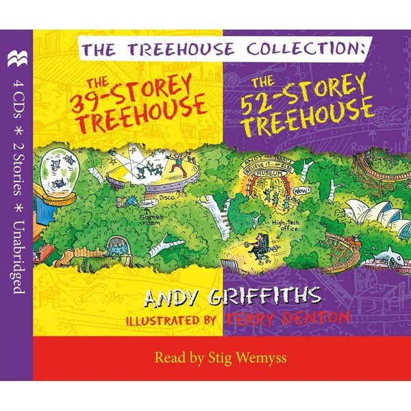 39-Storey & 52-Storey Treehouse CD Set (Treehouse #03-04)(Andy Griffiths)(CD only, without book) Macmillan UK