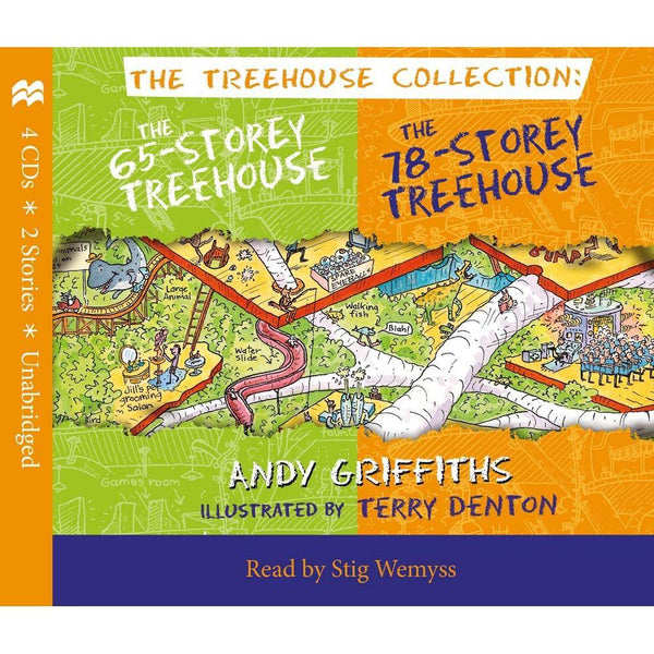 65-Storey & 78-Storey Treehouse CD Set (Treehouse #05-06)(Andy Griffiths)(CD only, without book) Macmillan UK