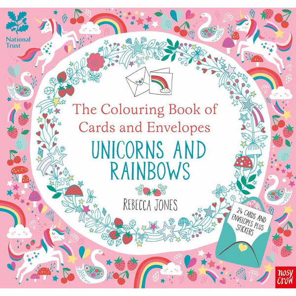Colouring Book of Cards and Envelopes, The Unicorns and Rainbows Nosy Crow