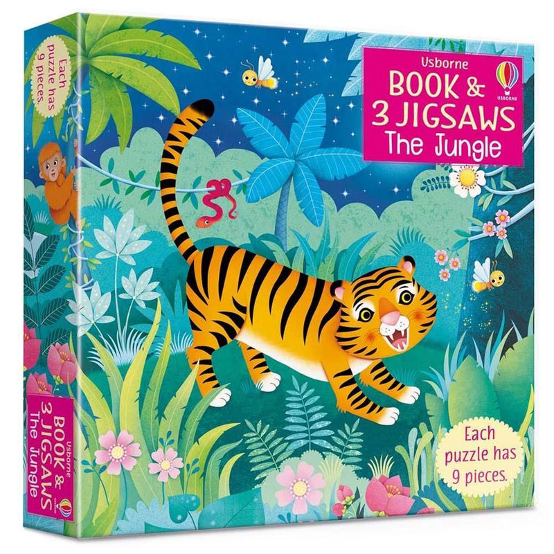 The Jungle (Usborne Book and 3 Jigsaws) (9pcs x 3 sets) Usborne