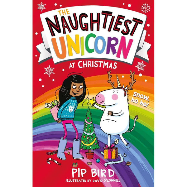 Naughtiest Unicorn #04, The at Christmas (Paperback)(UK)(aka Dave the Unicorn)(Pip Bird) Harpercollins (UK)