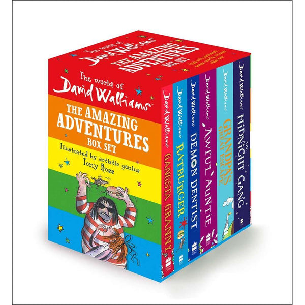 World of David Walliams Box Set, The (正版) (6 books) (Paperback)(Tony Ross) Harpercollins (UK)