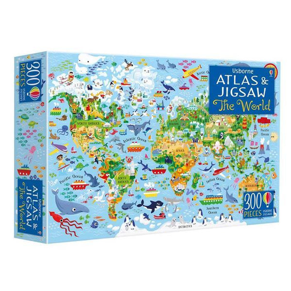 The World Atlas (Usborne Book and Jigsaw) (300 pcs) Usborne