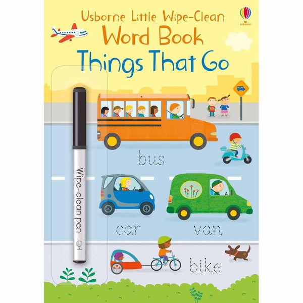 Little Wipe-clean Word Book Things That Go Usborne