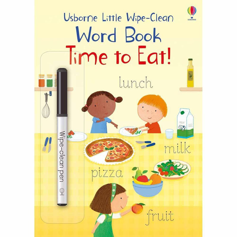 Little Wipe-clean Word Book Time to Eat Usborne
