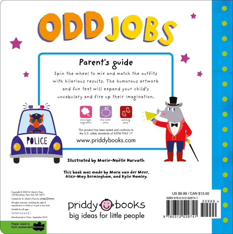 Odd Jobs, Turn the wheel (Board Book) Priddy