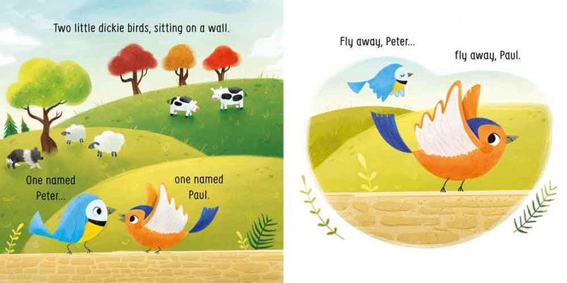 Little Board Book: Two little dickie birds sitting on a wall - 買書書 BuyBookBook