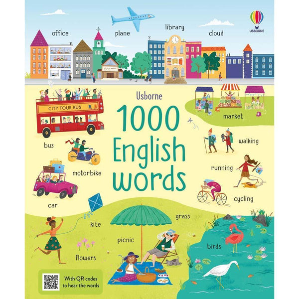 Usborne 1000 English Words (Hardback) (QR code) Usborne