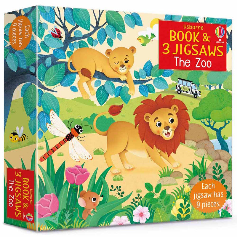 The Zoo (Usborne Book and 3 Jigsaws) (9pcs x 3 sets) Usborne