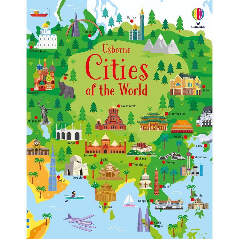 Cities of the World  (Usborne Book and Jigsaw) (300 pcs) Usborne