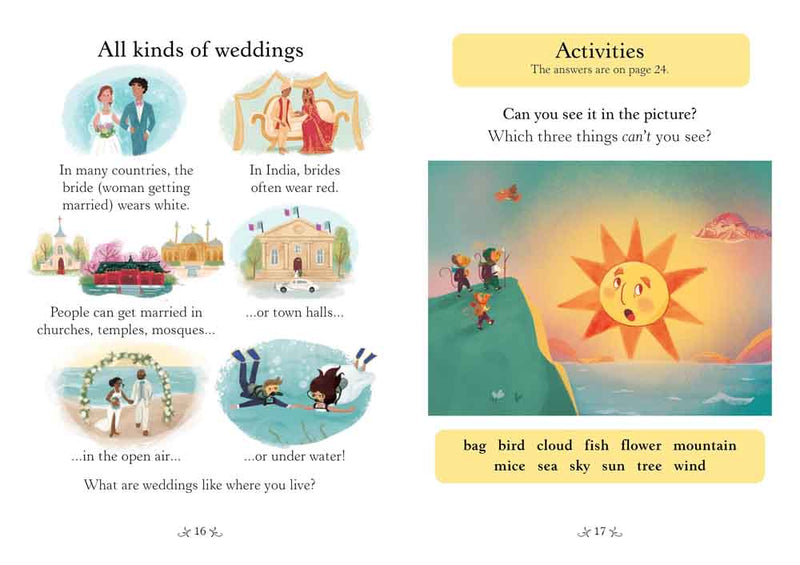 Usborne English Readers (L0) The Mouse's Wedding (QR code) - 買書書 BuyBookBook