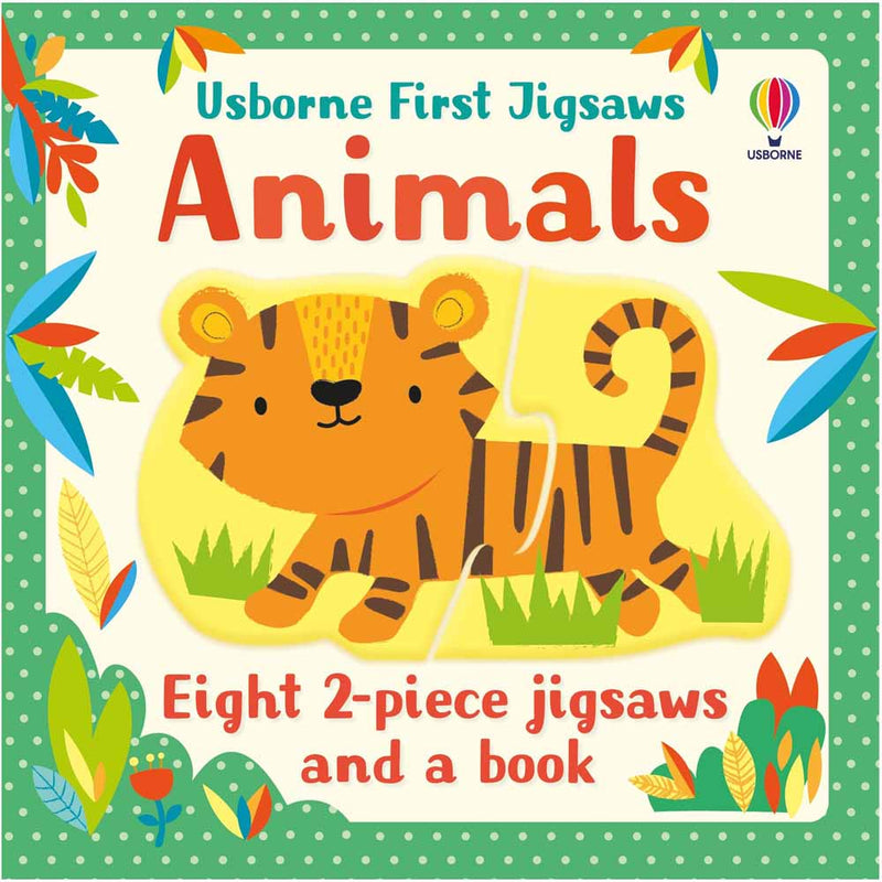 Usborne First Jigsaws - Animals (2 pcs x 8 sets) (Book + Jigsaws) Usborne
