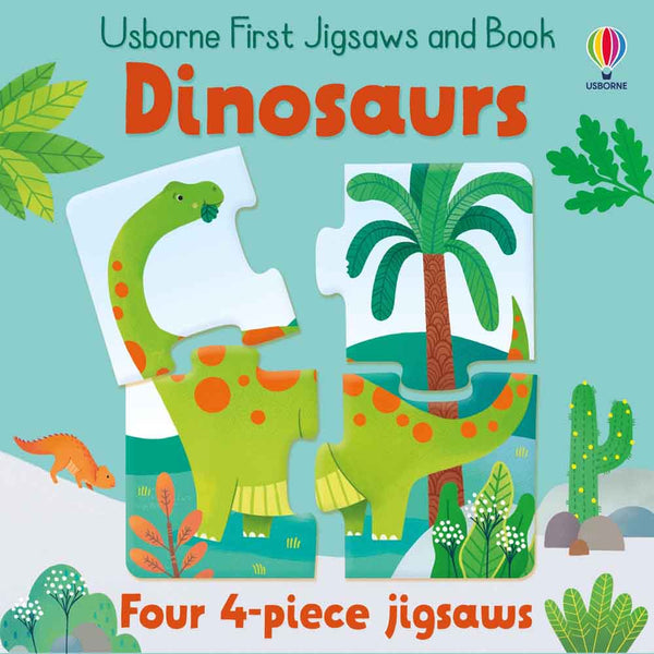 Usborne First Jigsaws - Dinosaurs (4 pcs x 4 sets) - 買書書 BuyBookBook