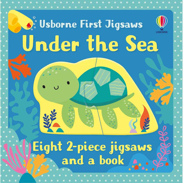 Usborne First Jigsaws - Under the Sea (2 pcs x 8 sets) (Book + Jigsaws) Usborne
