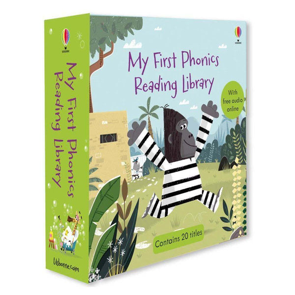 Usborne My First Phonics Reading Library Complete Collection A+B (20 Books) (QR Code) Usborne