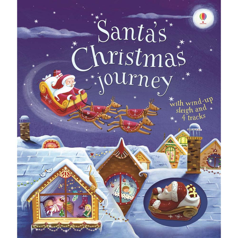 Usborne Santa's Christmas Journey with Wind-Up Sleigh Usborne