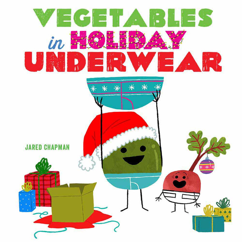 Vegetables in Holiday Underwear (Board Book) - 買書書 BuyBookBook