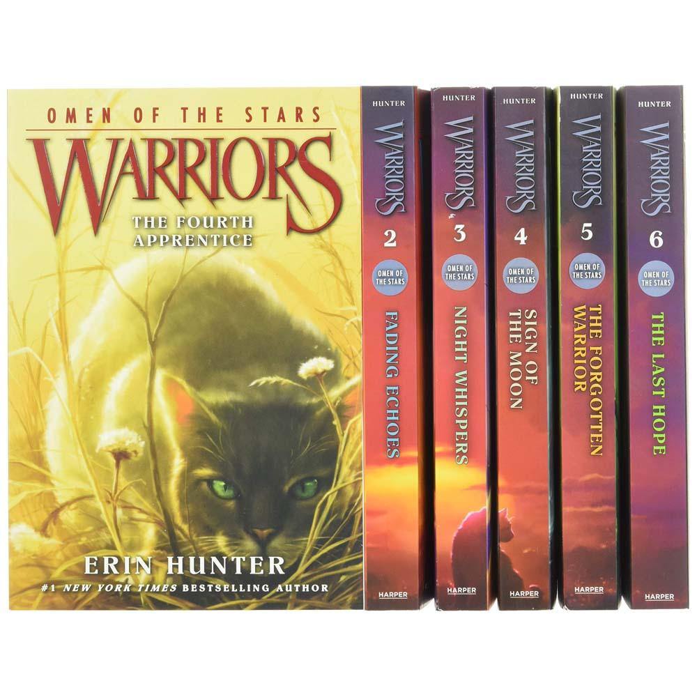 6 Book/Set Cat Warriors Quartet Fantasy Novel Warriors Omen Livro