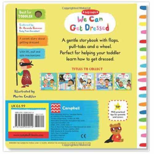 Big Steps - We Can Get Dressed (Board Book) Campbell