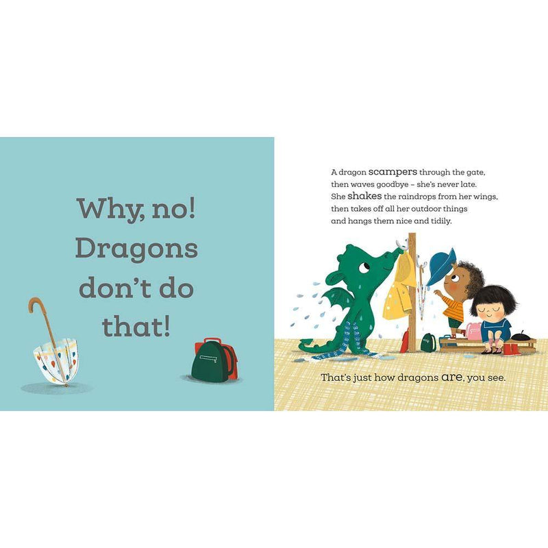 When a Dragon Goes to School (Paperback with QR Code)(Caryl Hart) Nosy Crow