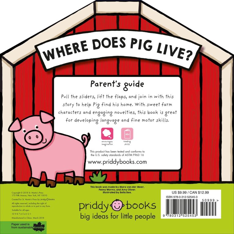 Where Does Pig Live? (Board Book) Priddy