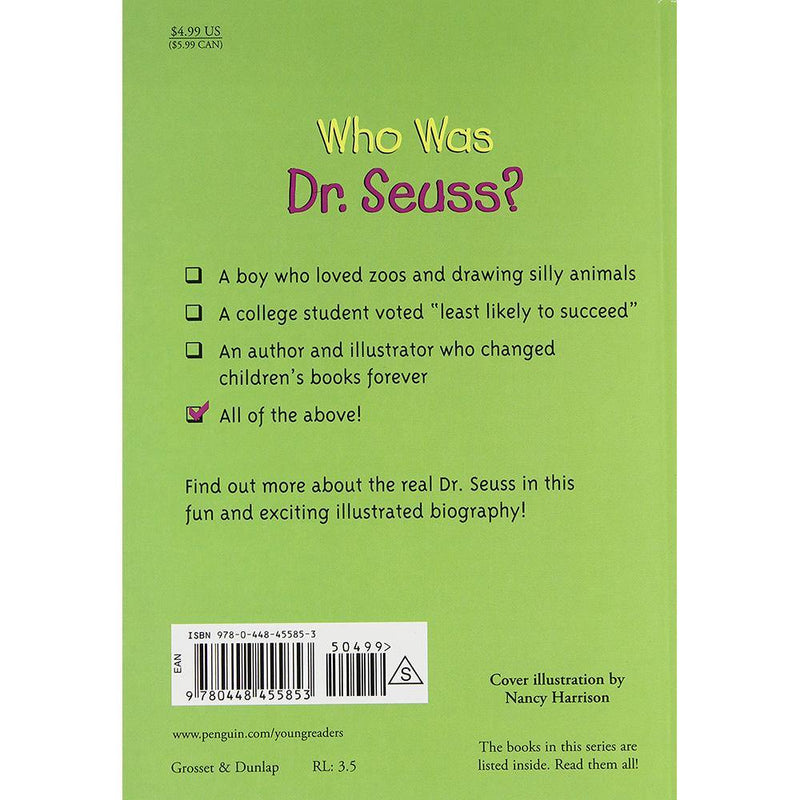 Who Was Dr. Seuss? (Who | What | Where Series) PRHUS