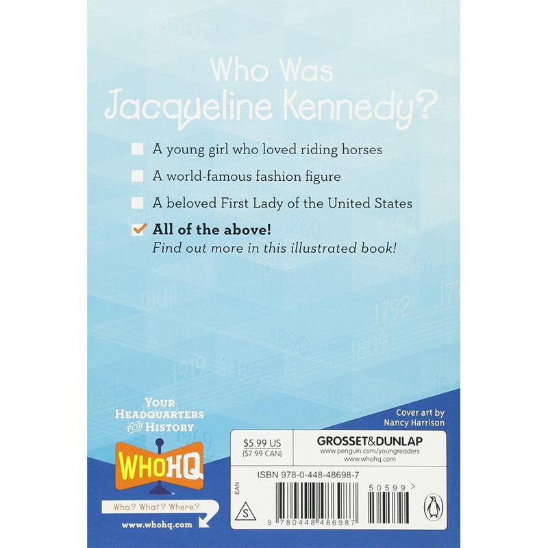 Who Was Jacqueline Kennedy? (Who | What | Where Series) PRHUS