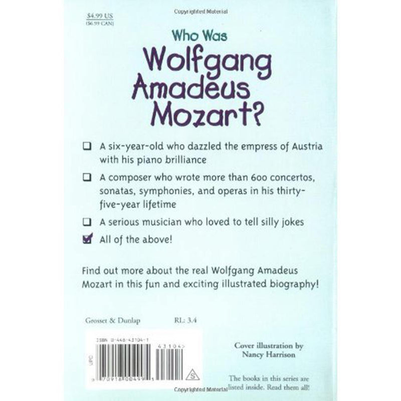 Who Was Wolfgang Amadeus Mozart? (Who | What | Where Series) PRHUS