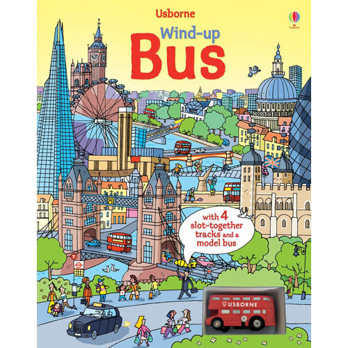 Usborne Wind-Up Bus Book with Slot-together Tracks Usborne